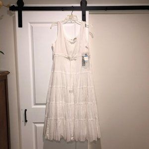 NWT- White Boho maxi-dress size XL
